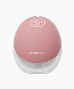 Momcozy M9 Single Breast Pump - White/Pink