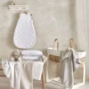 Moses Basket - White Cable Knit