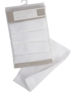 Muslin Squares White - 5 Pack