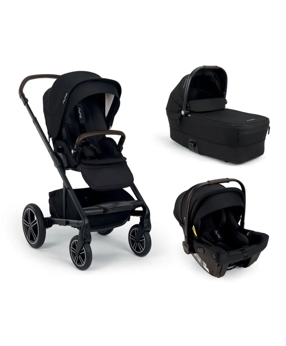 Nuna Mixx Next Pushchair Bundle With Nuna PIPA Urbn Car Seat – Caviar