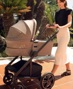 Nuna MIXX Next Pushchair Bundle with ARRA Flex Car Seat & BASE Curv Base - Biscotti