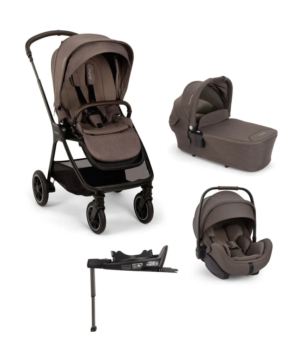 Nuna TRIV Next Pushchair with Arra Flex Car Seat & Base – Chestnut