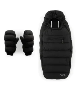 Nuna Winter Strolller Footmuff Set with Gloves & Bag - Caviar