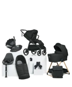 Ocarro 2 Complete Pushchair Bundle with Cybex Cloud T i-Size Rotating Baby Car Seat & Base - (9 Pieces) - Eclipse