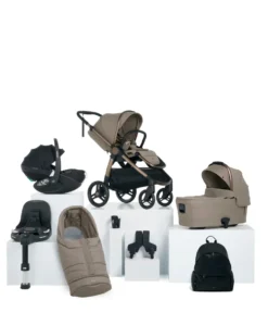 Ocarro 2 Complete Pushchair Bundle with Maxi-Cosi Pebble 360 Pro2 Car Seat (8 Pieces) - Oatmeal