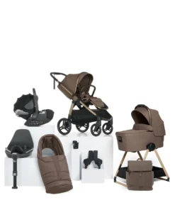 Ocarro 2 Complete Pushchair Bundle with Cybex Cloud T i-Size + Baby Car Seat (9 Pieces) - Crema