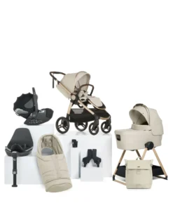 Ocarro 2 Complete Pushchair Bundle with Cybex Cloud T i-Size + Baby Car Seat (9 Pieces) - Shell