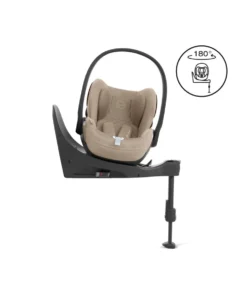 Ocarro 2 Complete Pushchair Bundle with Cybex Cloud T i-Size Rotating Baby Car Seat & Base - (9 Pieces) - Shell/Cozy Beige