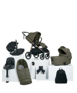 Ocarro 2 Complete Pushchair Bundle with Maxi-Cosi Pebble 360 Pro2 Car Seat & Base (8 Pieces) - Evergreen