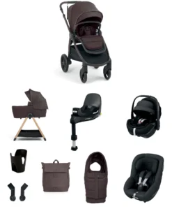 Ocarro 2 Pushchair Baby to Toddler Travel Bundle with Maxi-Cosi Pebble 360 Pro2 & Pearl 360 Pro (10 Pieces) - Americano