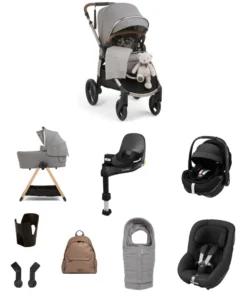 Ocarro 2 Pushchair Baby to Toddler Travel Bundle with Maxi-Cosi Pebble 360 Pro2 & Pearl 360 Pro (12 Pieces) – Heritage