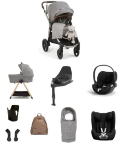 Ocarro 2 Pushchair Baby to Toddler Travel Bundle with Cybex Cloud T & Sirona T (12 Pieces) – Heritage