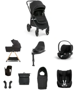 Ocarro 2 Pushchair Baby to Toddler Travel Bundle with Cybex Cloud T & Sirona T (10 Pieces) – Eclipse