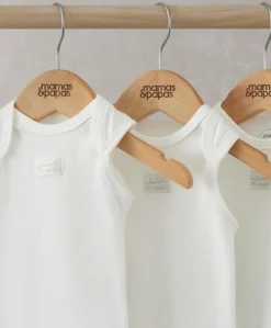 Organic Cotton Sleeveless Bodysuits (5 Pack) - White