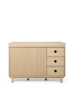 Oska 3 Piece Cotbed Range With Wide Dresser Changer & Wardrobe - Oak