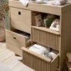Oska 2 Piece Cotbed Set with Dresser Changer - Oak