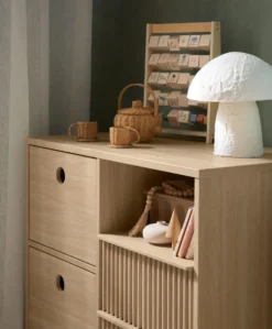 Oska 2 Piece Cotbed Set with Dresser Changer - Oak