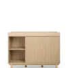 Oska 2 Piece Cotbed Set With Wide Dresser Changer - Oak