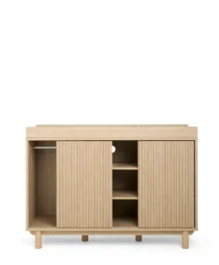 Oska 2 Piece Cotbed Set With Wide Dresser Changer - Oak