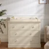 Oxford 3 Drawer Dresser & Baby Changing Unit - Cashmere