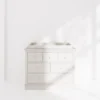 Oxford Nursery Bundle with Lua Bedside Crib (6 Piece) – Off-White
