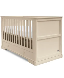 Oxford Nursery Bundle With Lua Bedside Crib - Cashmere/Fawn