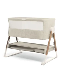 Oxford Nursery Bundle With Lua Bedside Crib - Cashmere/Fawn