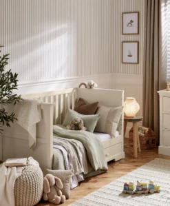 Oxford 3 Piece Cotbed Range with Dresser Changer & Wardrobe - Cashmere