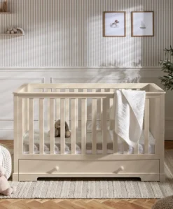 Oxford 2 Piece Cotbed Set with Dresser Changer - Cashmere