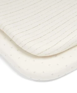 2 Pack Lua Bedside Crib Sheets - Oatmeal
