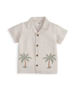 Palm Tree Linen Shirt