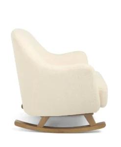 Penrose Nursing Chair & Stool - Off White Boucle