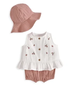 Peony Bloomers, Swing Top & Hat Outfit Set