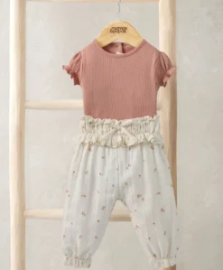 Peony Bodysuit & Trousers Outfit Set