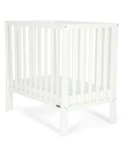 Petite Cot Bundle with Essential Airflow Fibre Mattress - Pure White