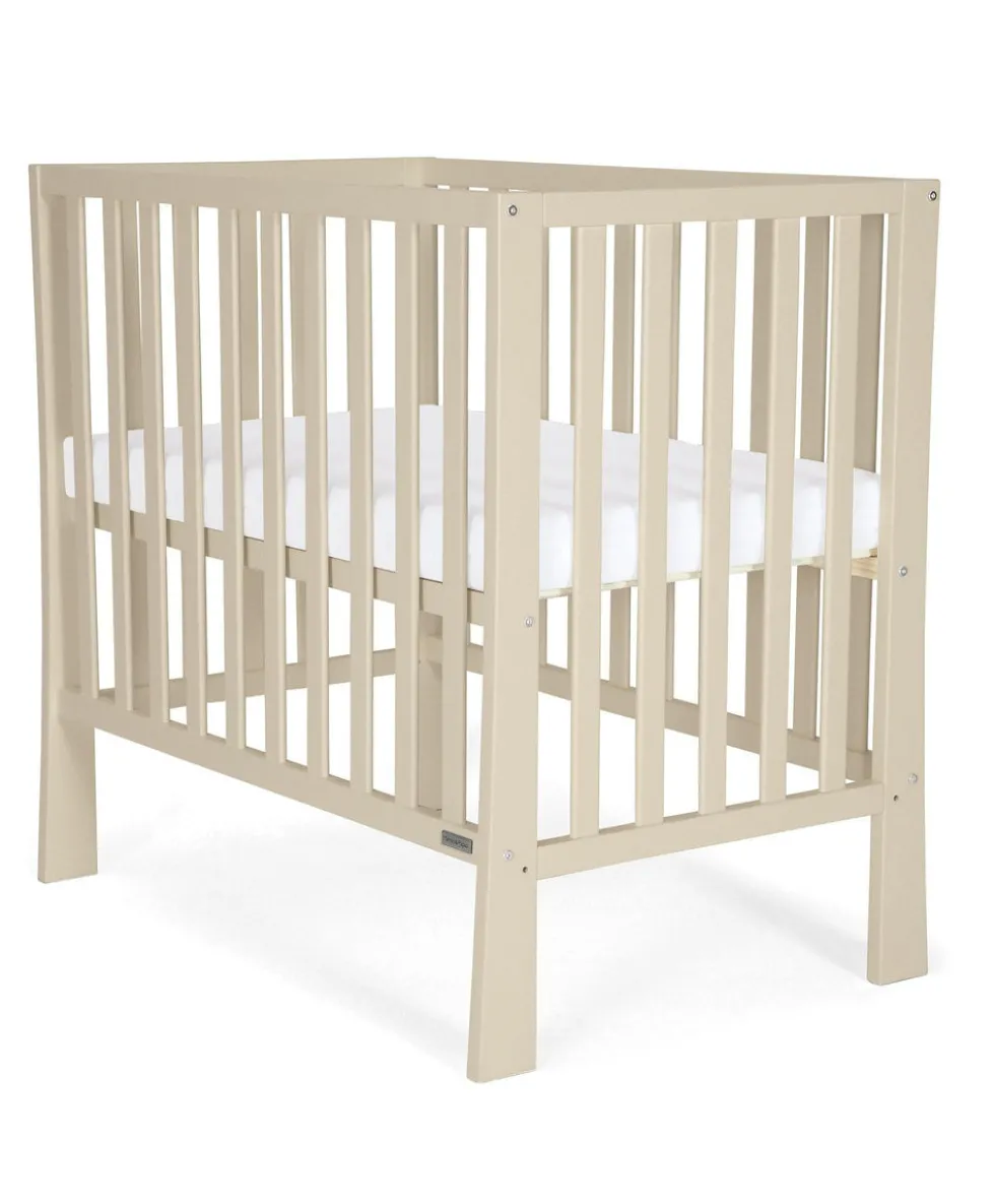 Petite Cot Bundle with Essential Airflow Fibre Mattress - Cashmere