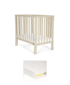 Petite Cot Bundle with Essential Pocket Spring Mattress - Cashmere