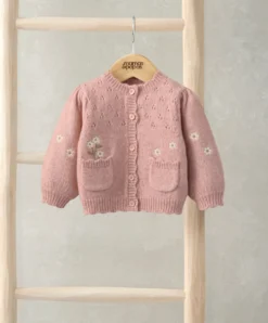Pink Daisy Cardigan