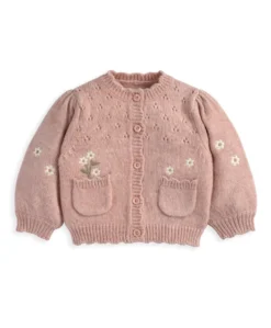 Pink Daisy Cardigan