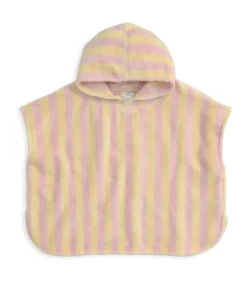 Pink Stripped Poncho Towel