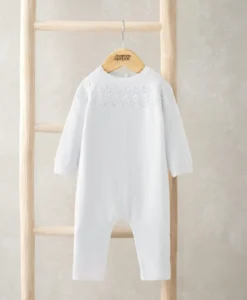 Pointelle Knitted Romper