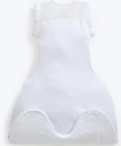 Purflo Swaddle to Sleepbag 0-4 Months (2.5 Tog) - White