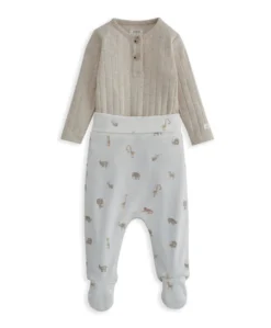 Ribbed Safari Bodysuit & Leggings Set