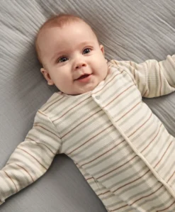 Ribbed Stripe Sleepsuit