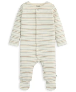 Ribbed Stripe Sleepsuit