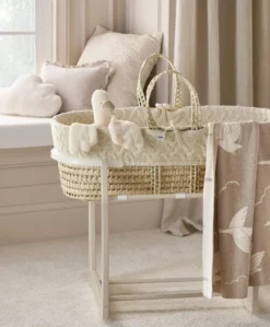 Rocking Moses Basket Stand - Cashmere