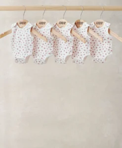 Rose Premature Bodysuits (Pack of 5)