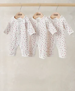 Rose Premature Rompers (Pack of 3)