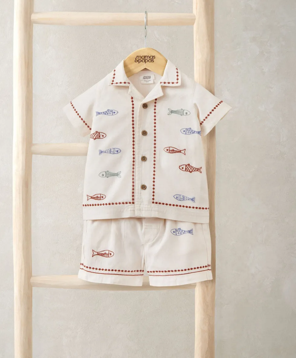 Sardine Linen Top & Shorts Set