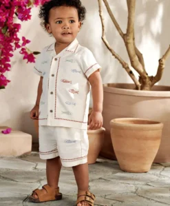 Sardine Linen Top & Shorts Set